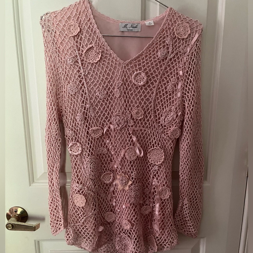 M. Nicole Evening Crochet Top